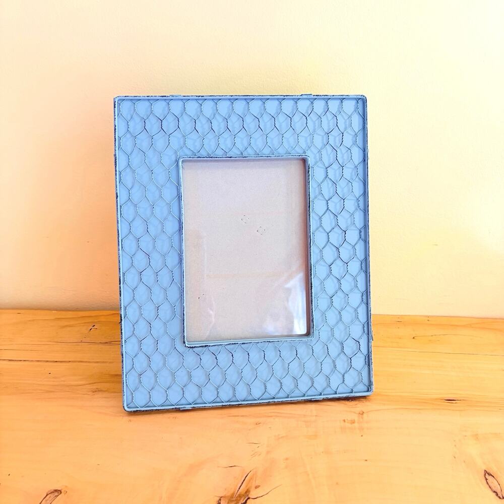 Fetco Honeycomb Mesh Chicken Wire Photo Picture Frame 5 x 7 Rustic Country Beach